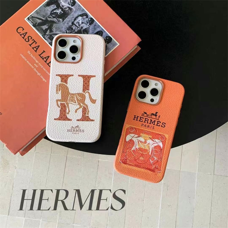 Hermes エルメスiphone14 16 pro 15 plusケースブランドカード入れ人気