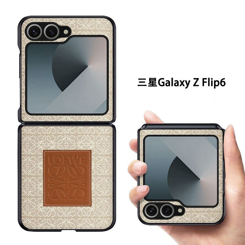 LOEWE ロエベgalaxy z flip6 fold6ケースブランド人気Galaxy Z fold4 5