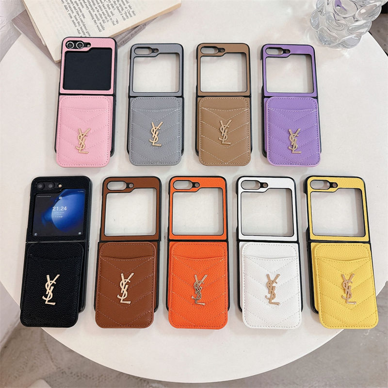 Ysl イブサンローランgalaxy z flip6 fold6 ケースブランド人気Galaxy