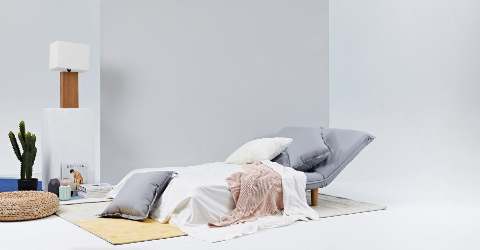 AJ2│奧圖│石墨灰│單人座沙發床(拉扣版) | AJ2 愛家概念|北歐沙發