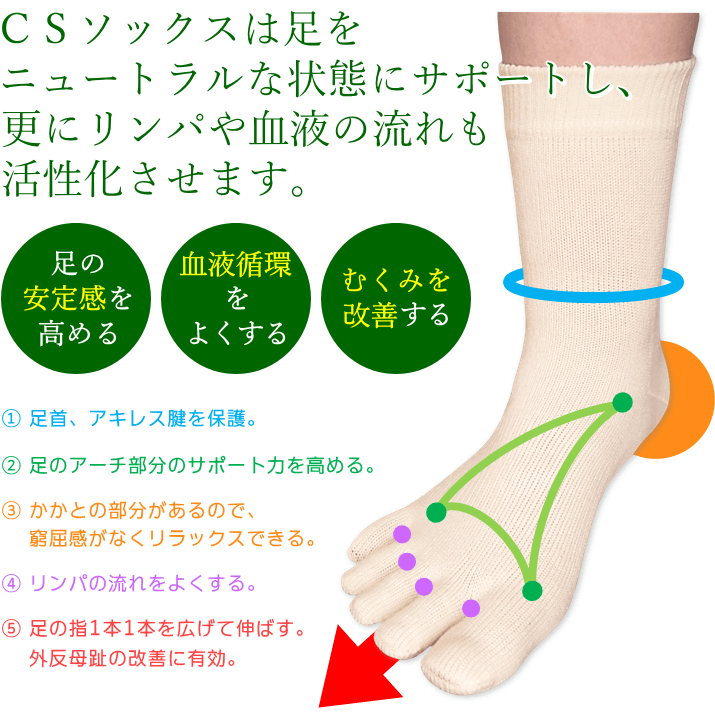 CSソックス｜あかり整足所