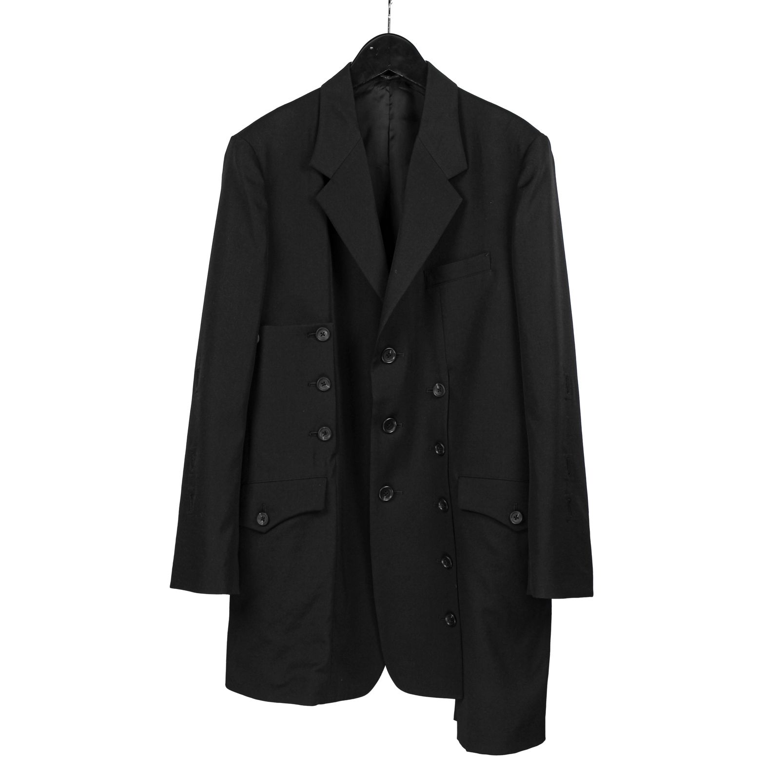 yohji yamamoto - pour homme | 袖釦システムアシメJ / ジャケット