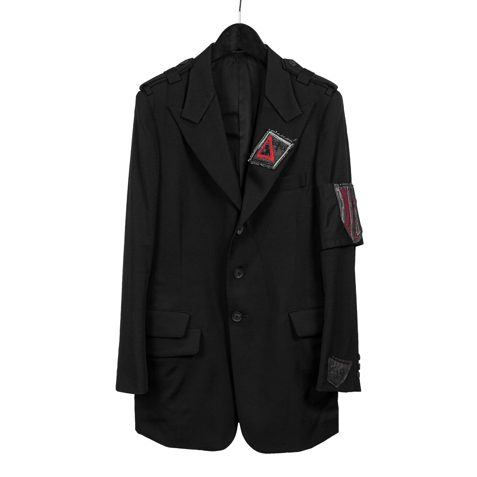 yohji yamamoto - Yohji Yamamoto [HR-J18-100 / 肩章付き躾止めJKT