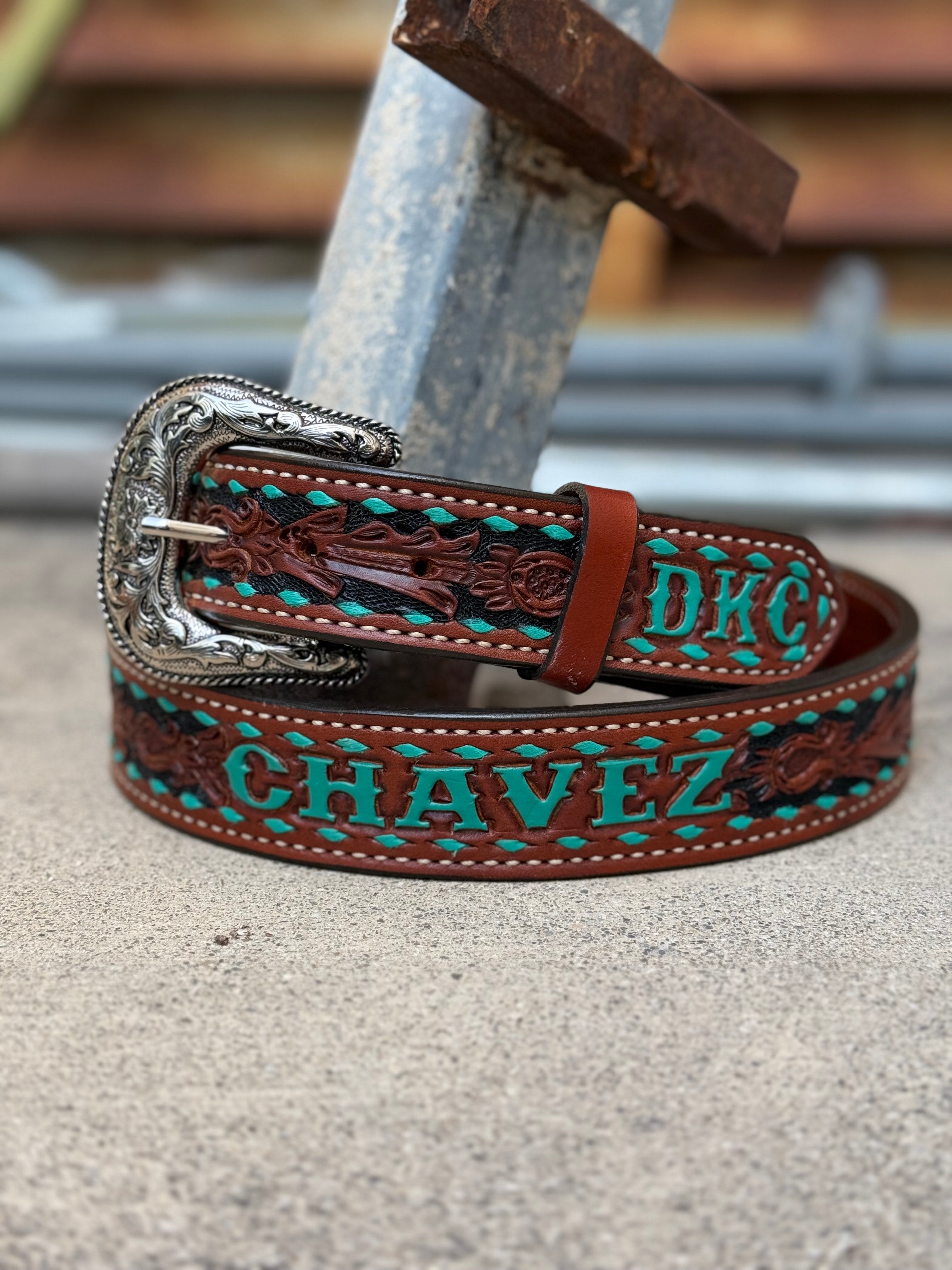 ADD lettering to ANY of our belts – Alamo Saddlery