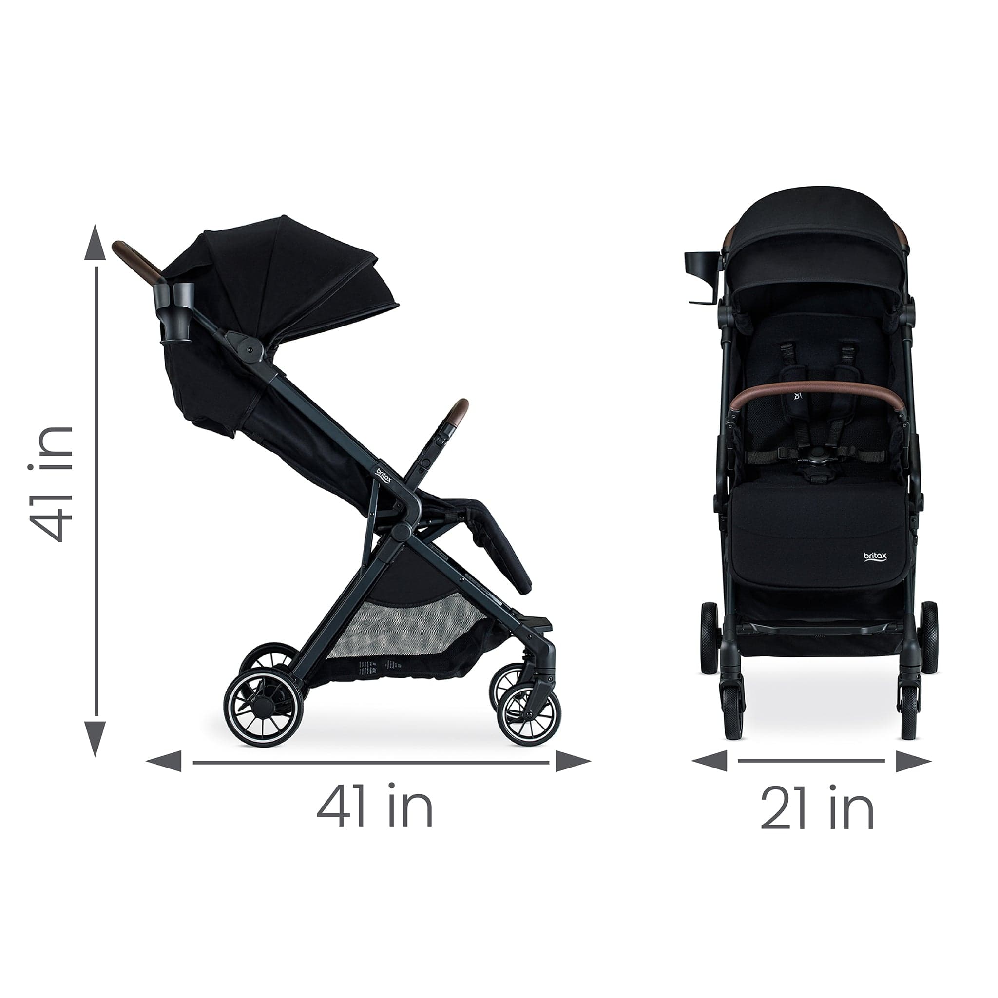 Britax Juniper Compact Stroller - Raven Black – Albee Baby