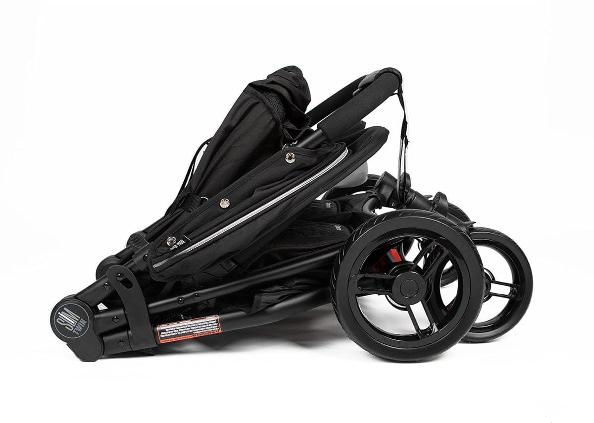 Valco Slim Twin Side By Side Double Stroller - Licorice – Albee Baby