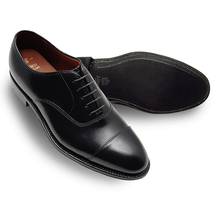 907 Straight Tip Bal Oxford (Black Calf) – The Alden Shop