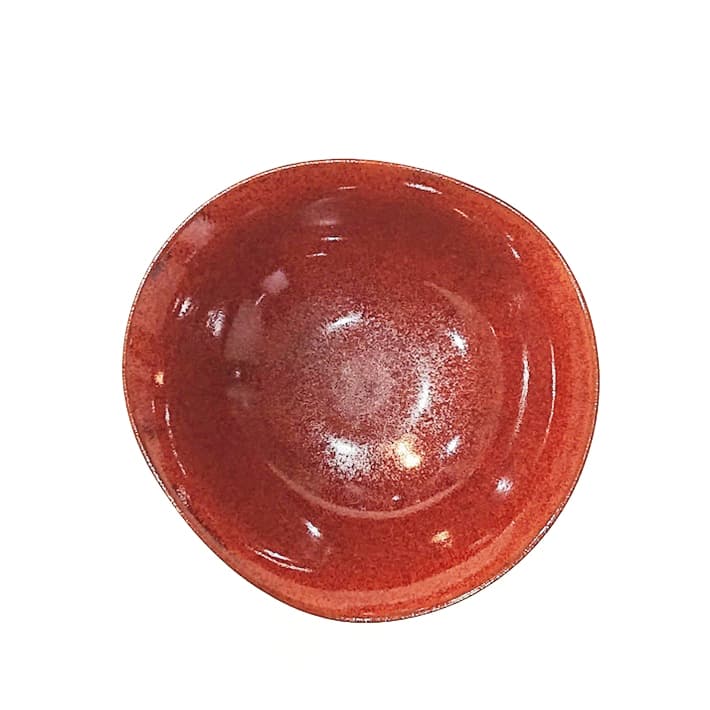 京都 きらら坂 清水焼 柿釉 (かきゆう) たわみ鉢ペア KL-1605 引出物