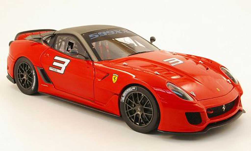 Diecast model cars Ferrari 599 XX 1/18 Hot Wheels XX no.27 blue