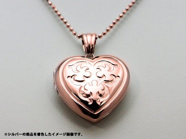 ロケットペンダント ペンダント トップ ハート型[大]18金イエロー