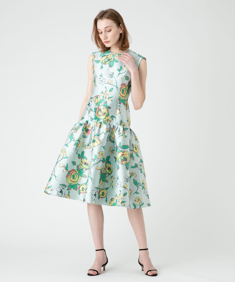 LOULOU WILLOUGHBY】ETIQUE フラワージャガードワンピース|allureville