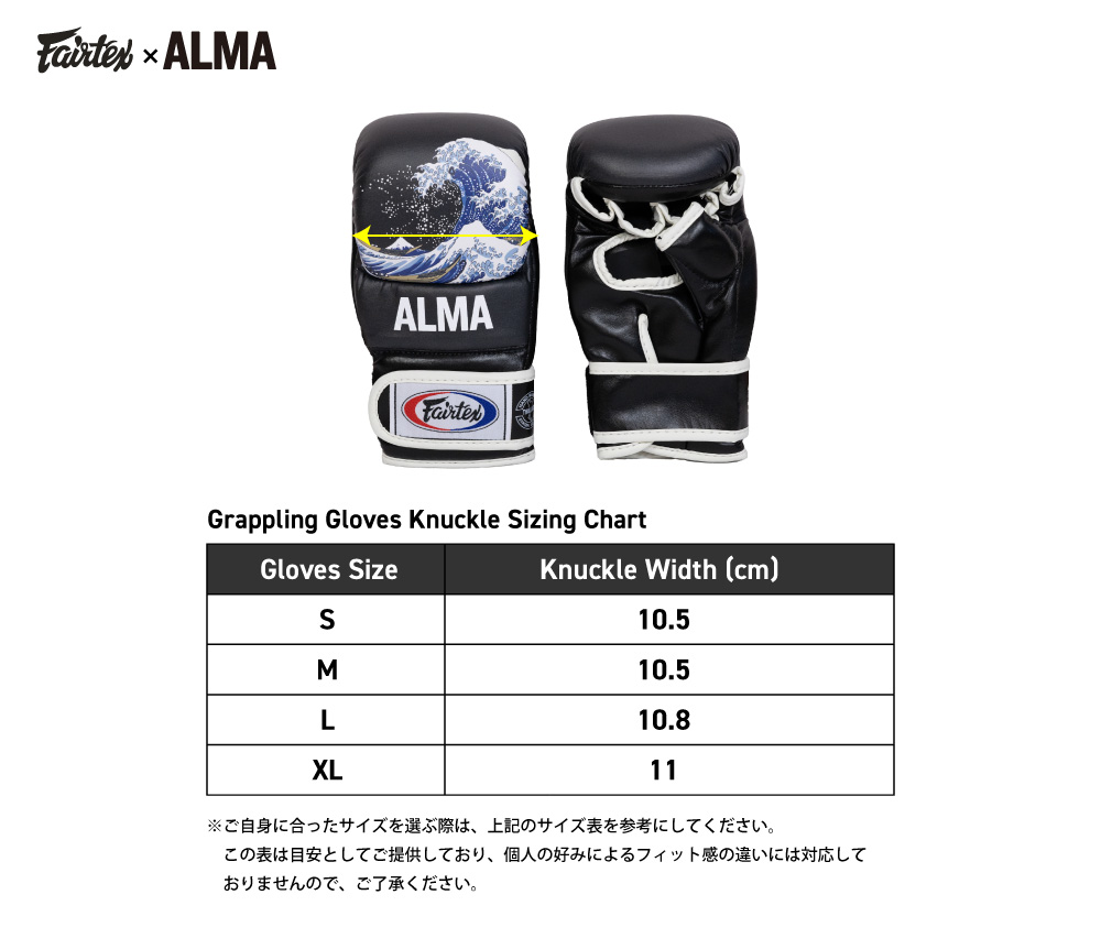 Fairtex ALMA Grappling Gloves - ALMA WEB