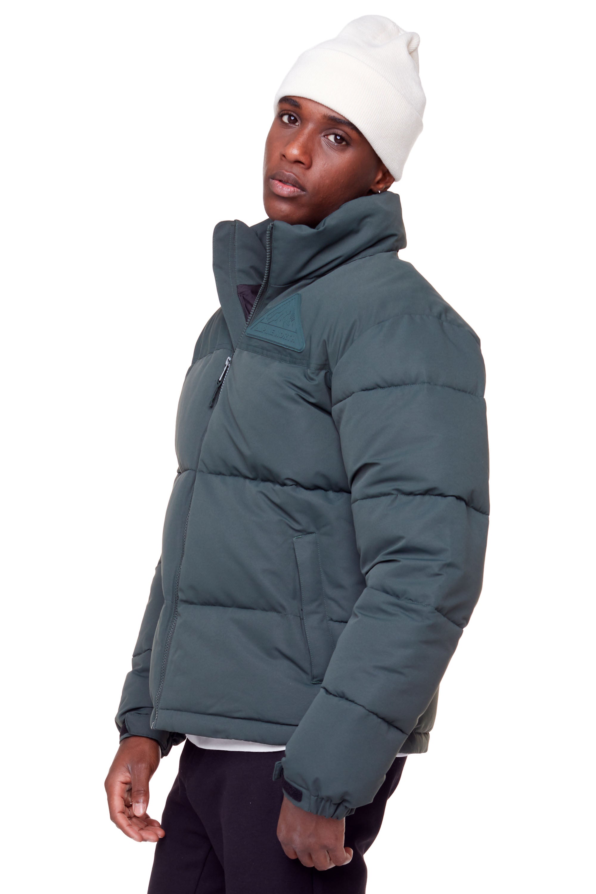 TUKTUT | MEN'S VEGAN DOWN (RECYCLED) PUFFER JACKET, FOREST GREEN