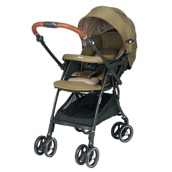【美品】Aprica ラクーナビッテ クッション レザーハンドル ベビーカー アップリカ（Aprica） ラクーナ クッション AH ベビーカー a型 Aprica
