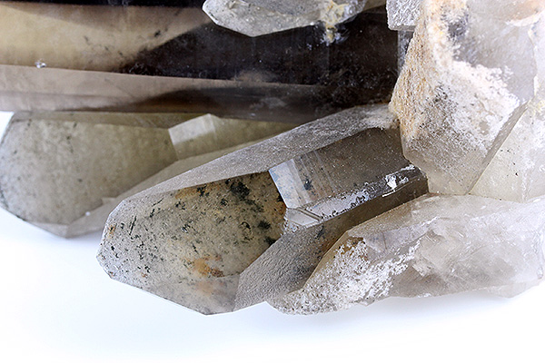 スモーキーファントムクォーツクラスター（レーザータイプ）-006水晶