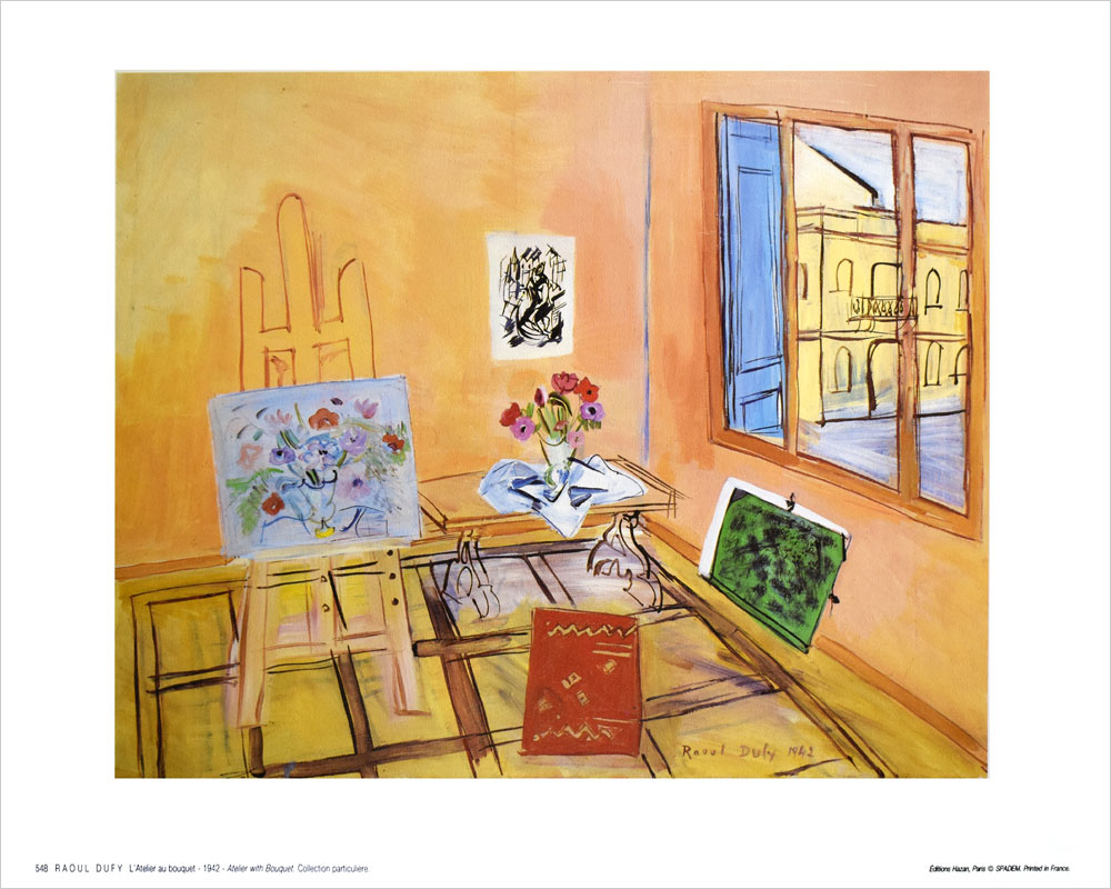ラウル・デュフィ ポスター L'Atelier au bouquet 1942 AP-548|アート