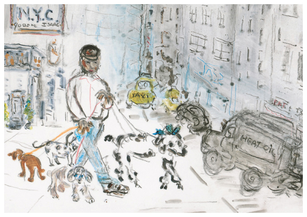 MICAO 版画額装品（ジクレー） 「お散歩」 MICAO 版画額装品（ジクレー