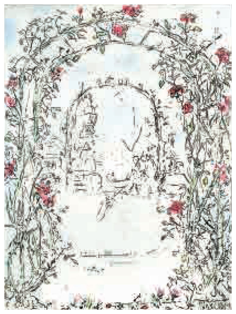 ジョアン・アイザック 絵画 (版画/ジクレー) Flower Garden,Rose Arbor