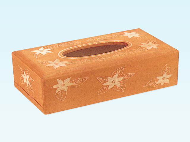 木彫 ティッシュボックス