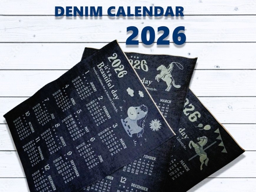 2026年オリジナルデニムカレンダー！ デニム雑貨の通販 デニム