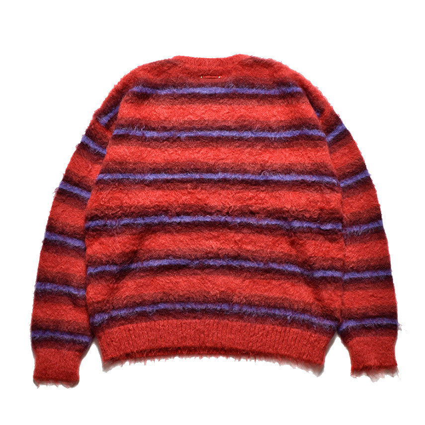 MINEDENIM(マインデニム) - Blurry Border Mohair Knit Pullover – Area
