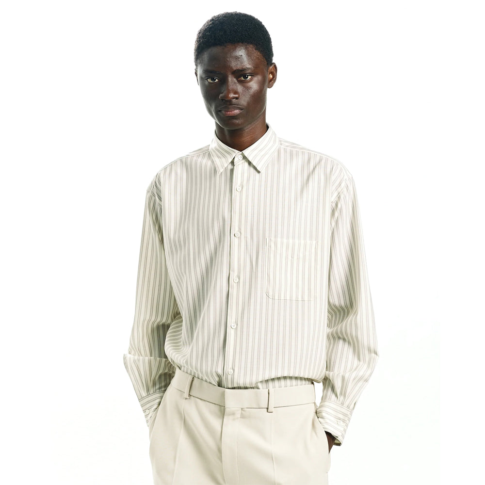 MARKAWARE(マーカウェア) - COMFORT FIT SHIRT WASHABLE WOOL OXFORD