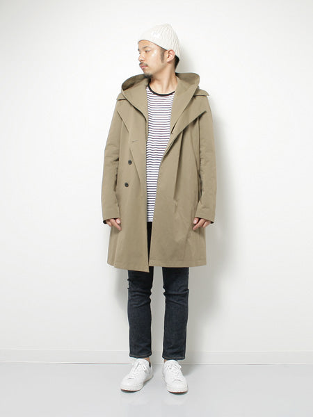 KAZUYUKI KUMAGAI ハイカウントラバークロス フーデッドコート KC81