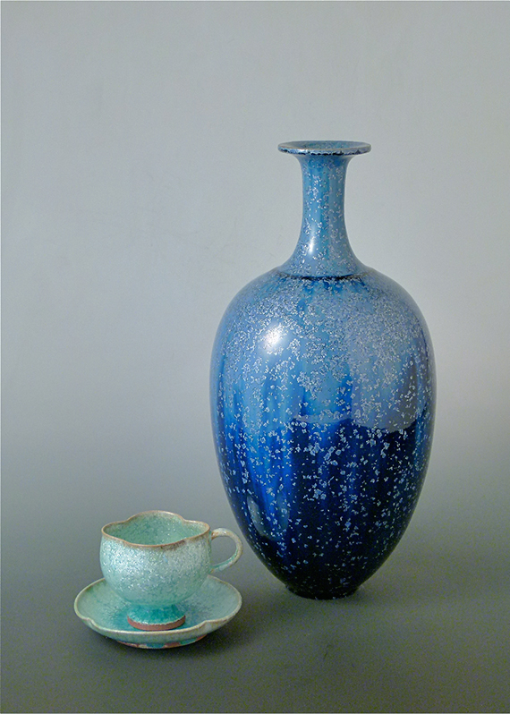 銀河釉 中尾哲彰 作陶展」佐賀市内の