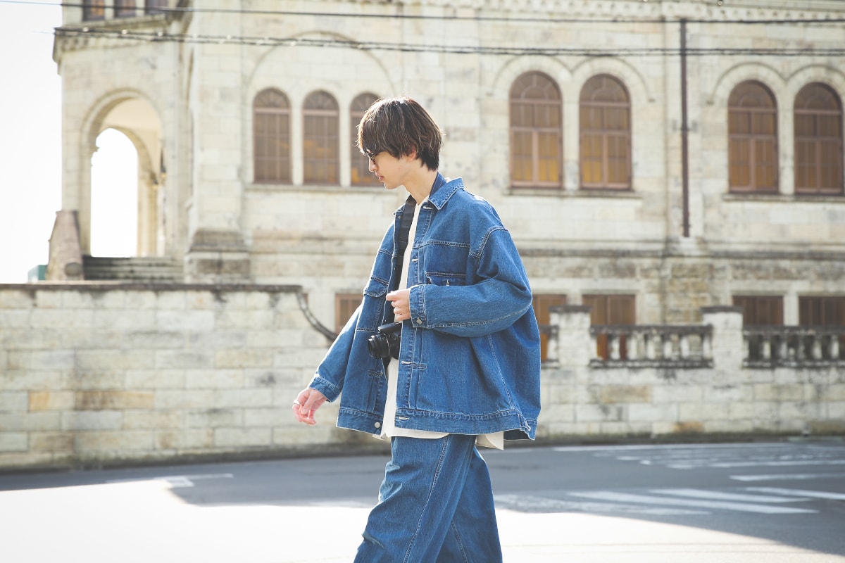 Graphpaper(グラフペーパー) - DENIM JACKET , BELTED DENIM PANTS