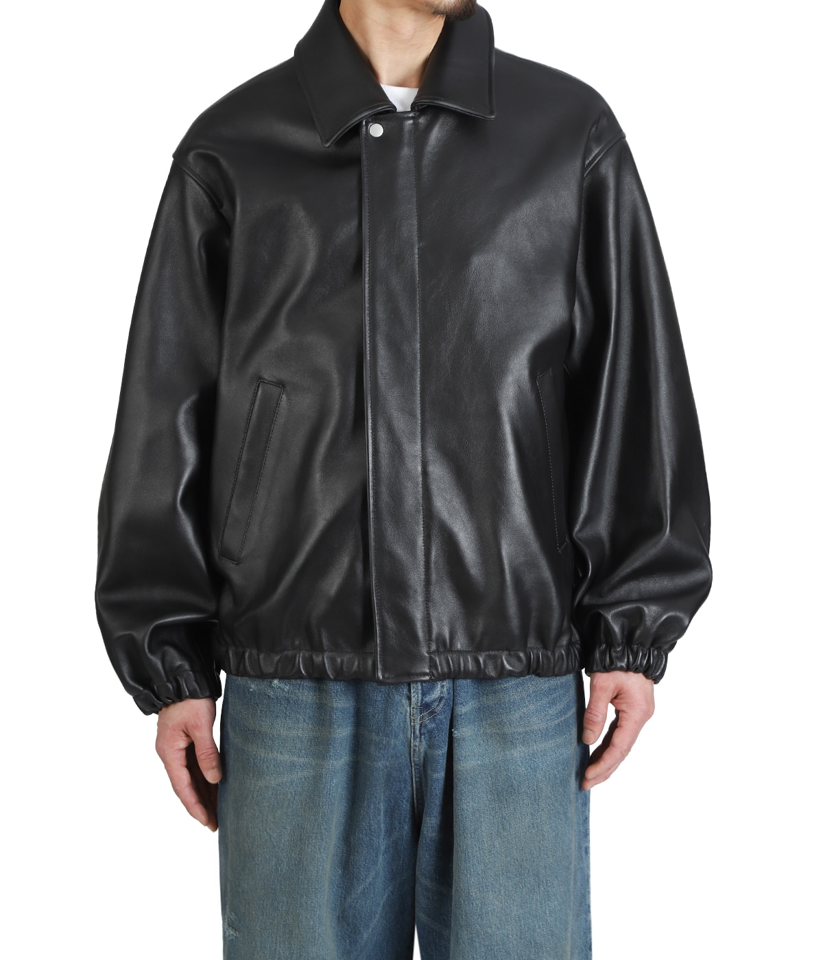 SHEEP LEATHER ZIP SHORT JACKET | ssstein(シュタイン) / アウター