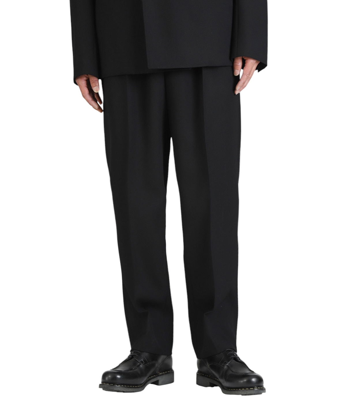 Aaron Wool Black | HEUGN(ユーゲン) / パンツ スラックス (メンズ)の