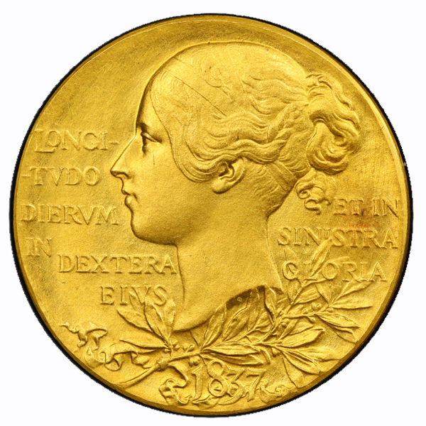 イギリス ヴィクトリア女王 ダイヤモンドジュビリー 1897年 金メダル