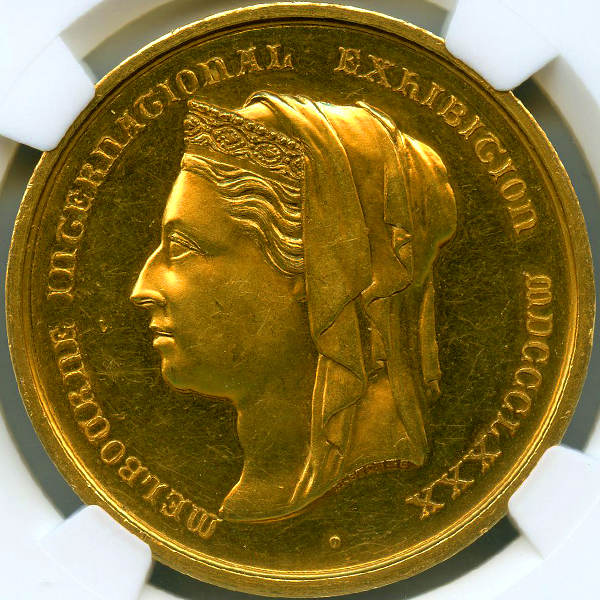 オーストラリア メルボルン万国博覧会記念 ヴィクトリア女王 1880年