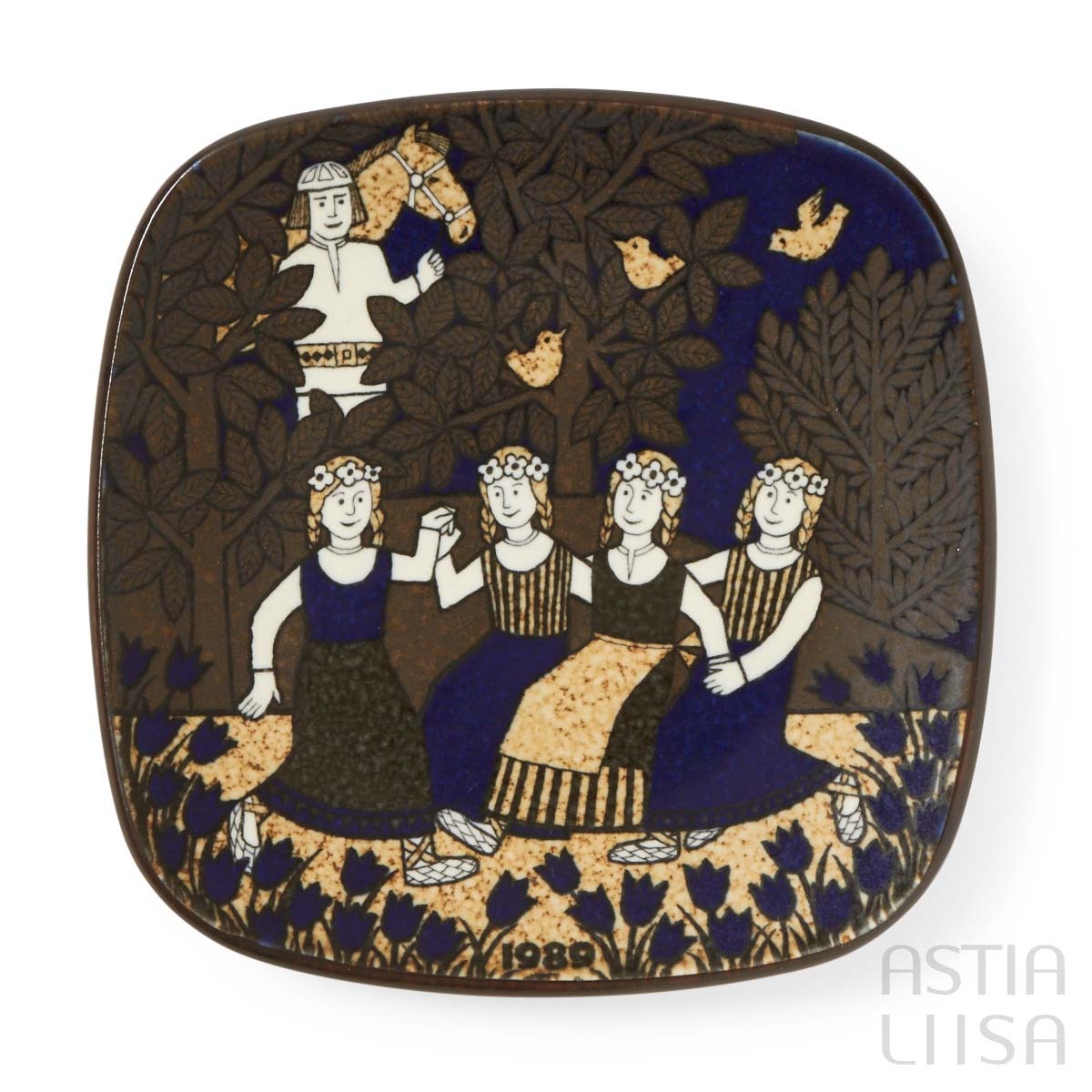 Arabia Kalevala 1989 イヤープレート, ヴィンテージ | Astialiisa Online