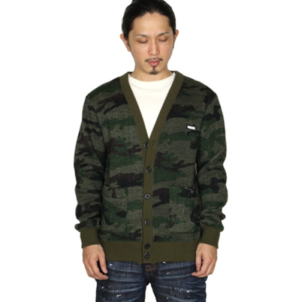 新色迷彩グレー追加】FLEECE CAMO CARDIGAN カーディガン|MSGR