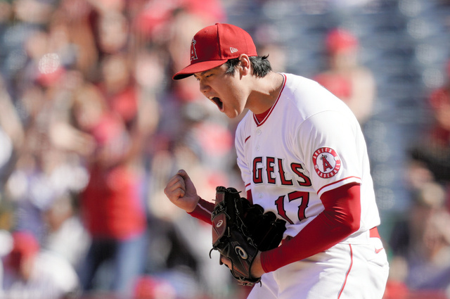 大谷翔平「2桁勝利、2桁本塁打」は再びお預け 8回2失点で降板：朝日新聞