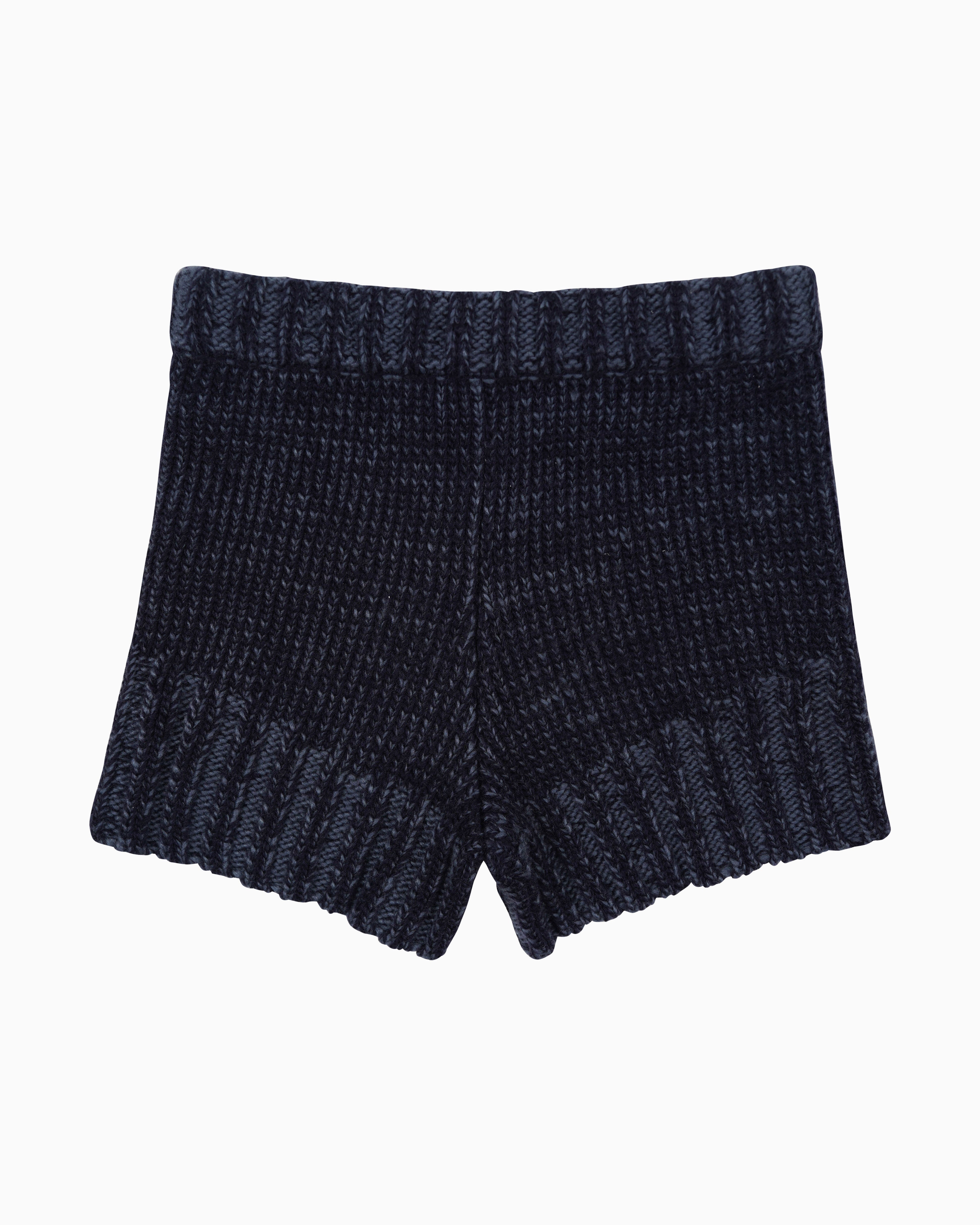 Zaya Knit Shorts Blue - Aseye Studio