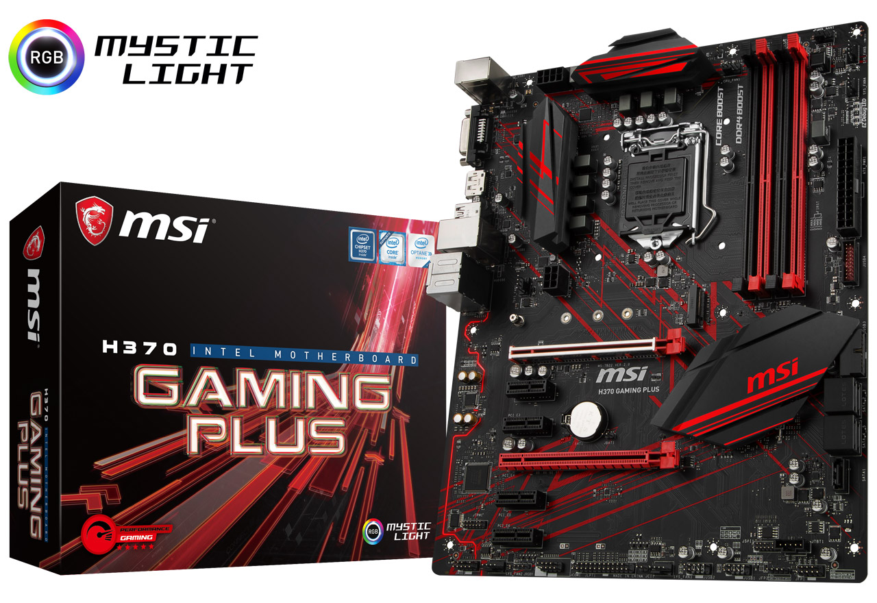 H370 GAMING PLUS | MSI マザーボード Intel H370チップセット | 株式