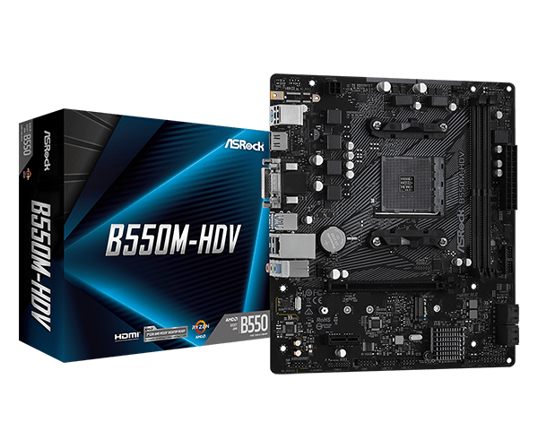 ASRock B550M-HDV- マザーボード + Ryzen 5 4500 ASRock > B550M-HDV