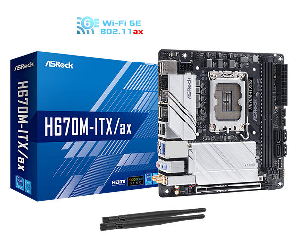 値下げ！　 i7-8700+ ASRock マザー(mini-ITX)+その他 ASRock > H670M-ITX/ax