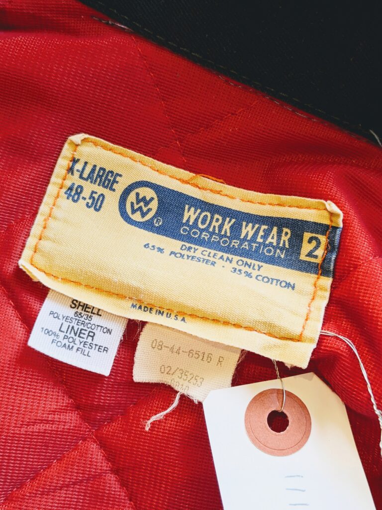 1970s-80s USA WORK WEAR CORPORATION Work Jacket Navy Mens-XL