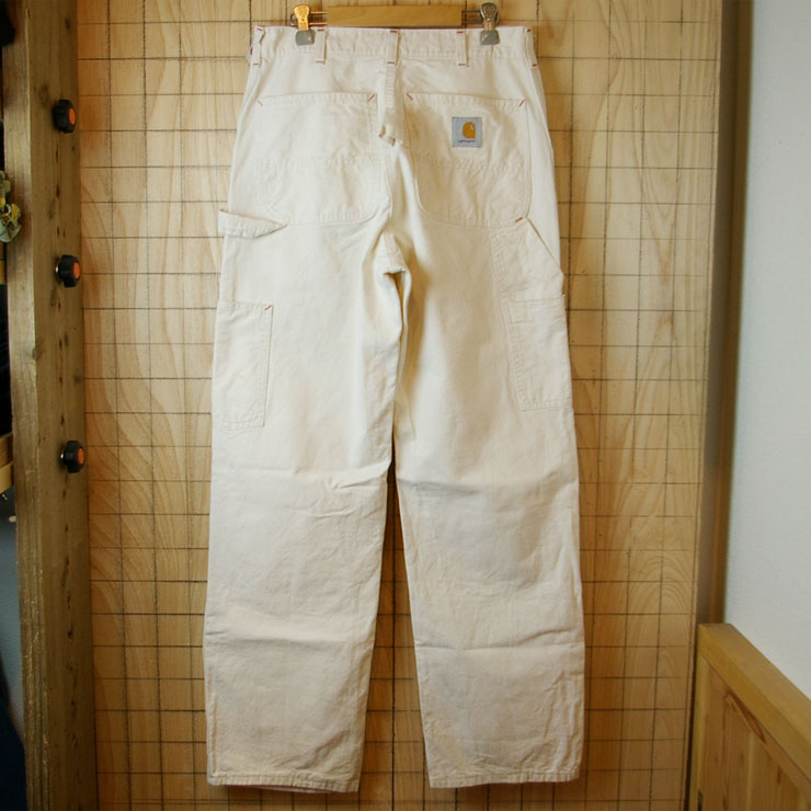 古着USA製カーハートダブルニーペインターパンツ(オフホワイト