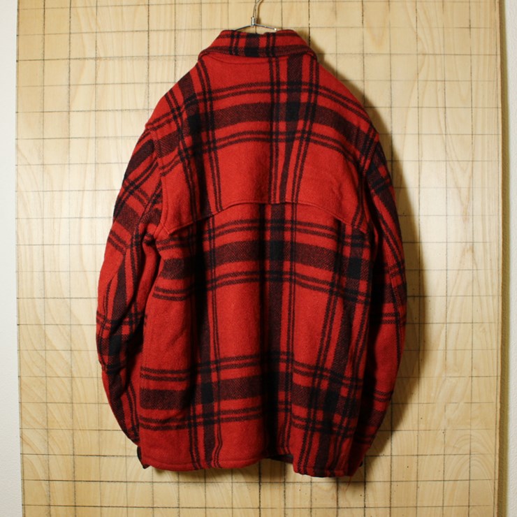 Montgomery Ward WINDWARD/USA製50sビンテージ古着/レッドチェック