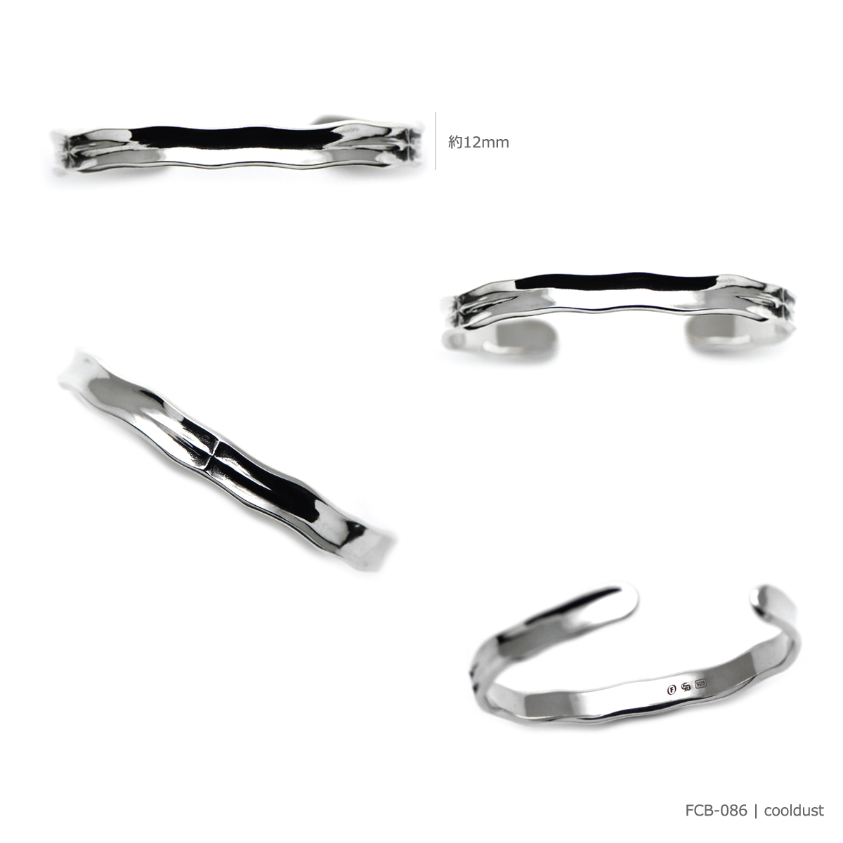 クロス デザイン シルバー925 バングル【cooldust | クールダスト