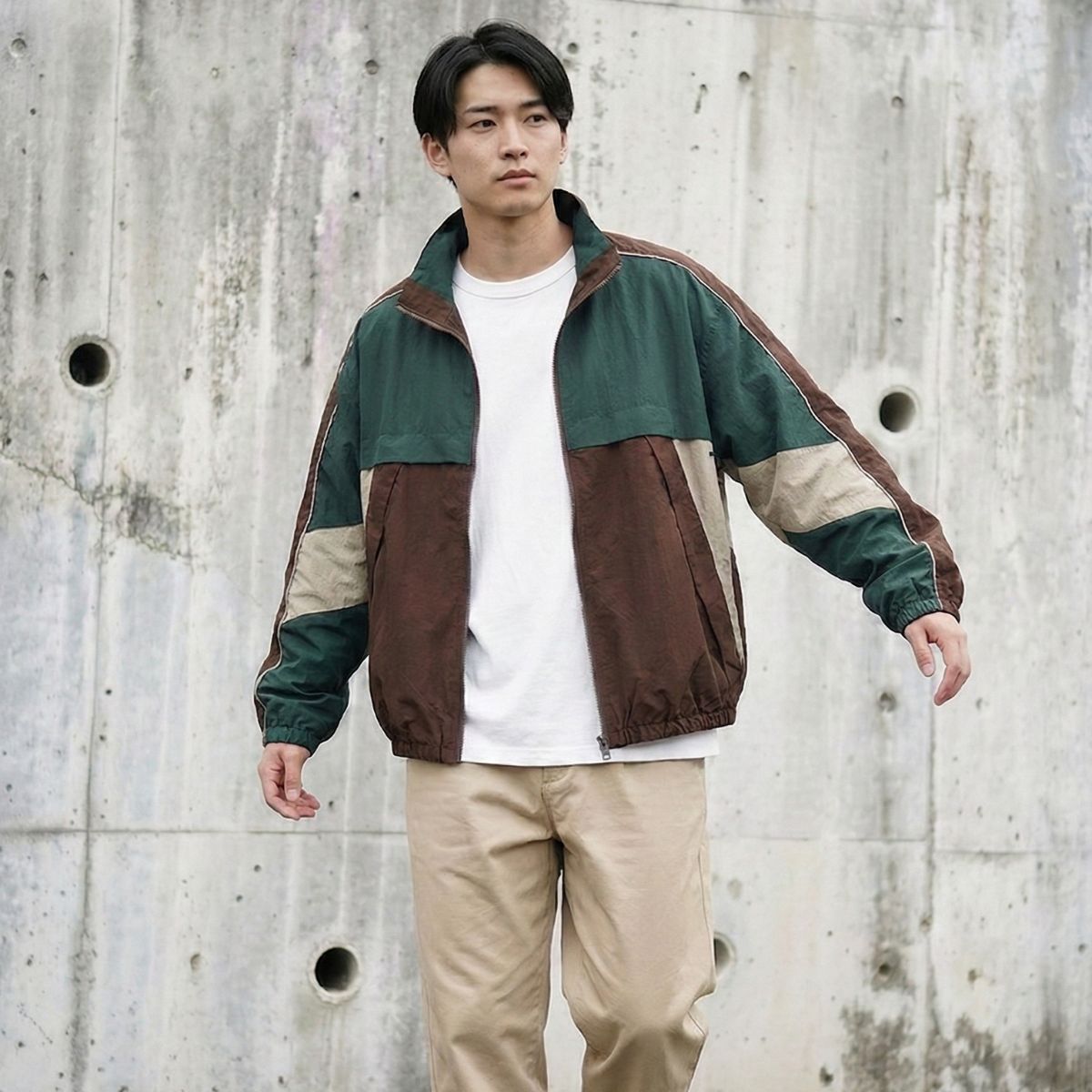 Jacket/カラーブロックナイロンジャケット ST/No.23303 – At Marvelous