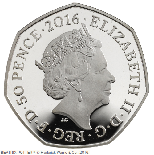 英国初！ ピーターラビットがカラーで描かれた公式記念硬貨
