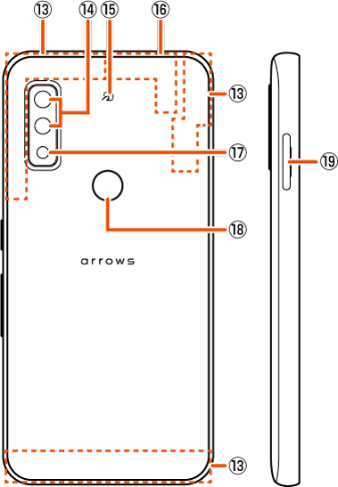 各部の名称と機能 | arrows We FCG01 | オンラインマニュアル（取扱