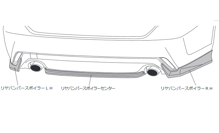 クラウンS220/H20系(標準グレード)用リアアンダースポイラー TRDエアロ