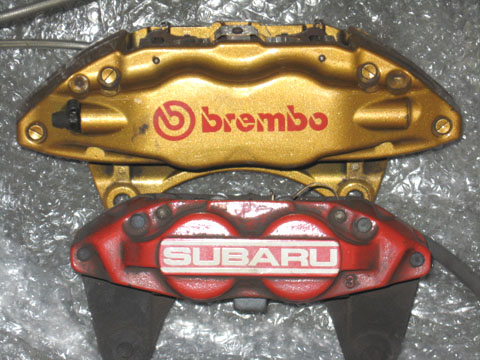 GDAインプレッサ ブレンボキャリパー装着
