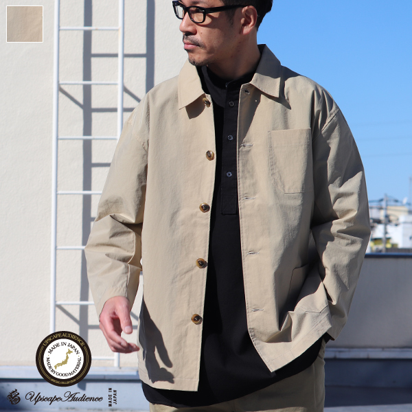 MACLOWLY(マックローリー）撥水ナイロンタフタ カバーオールジャケット